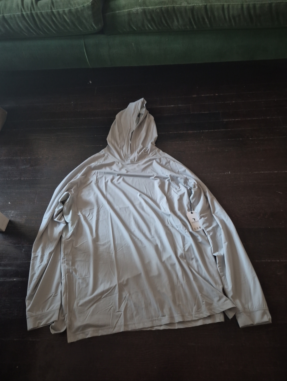 Anderson Ord Shirt Men's Large Lightweight Hoodie Grey Performance Apparel Golf
